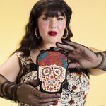 Loungefly Día de los Muertos Sugar Skull Large Card Holder LFlifestyle1 view 2